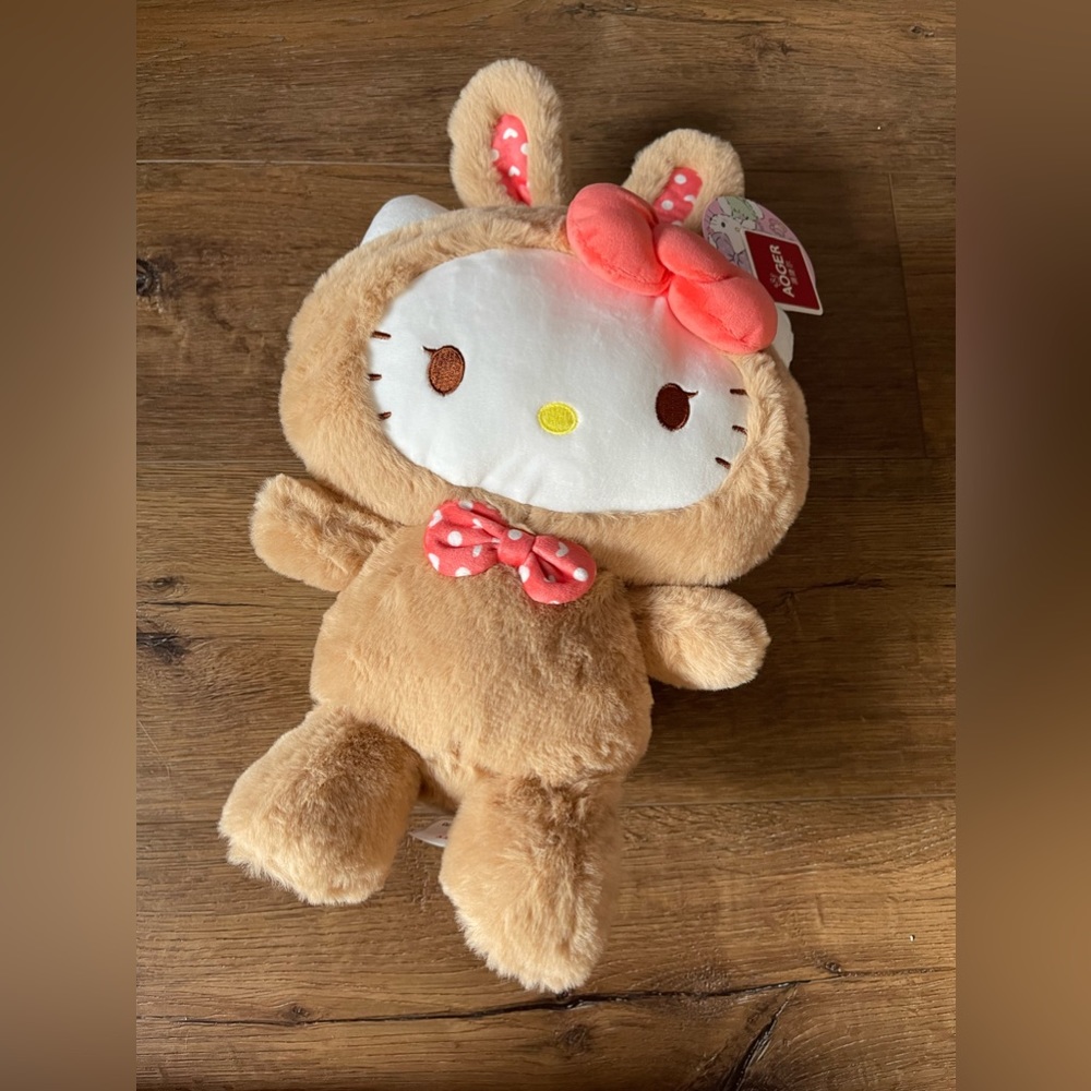 HELLO KITTY-NWT 14 Inch Bunny Plush with 3D Bow